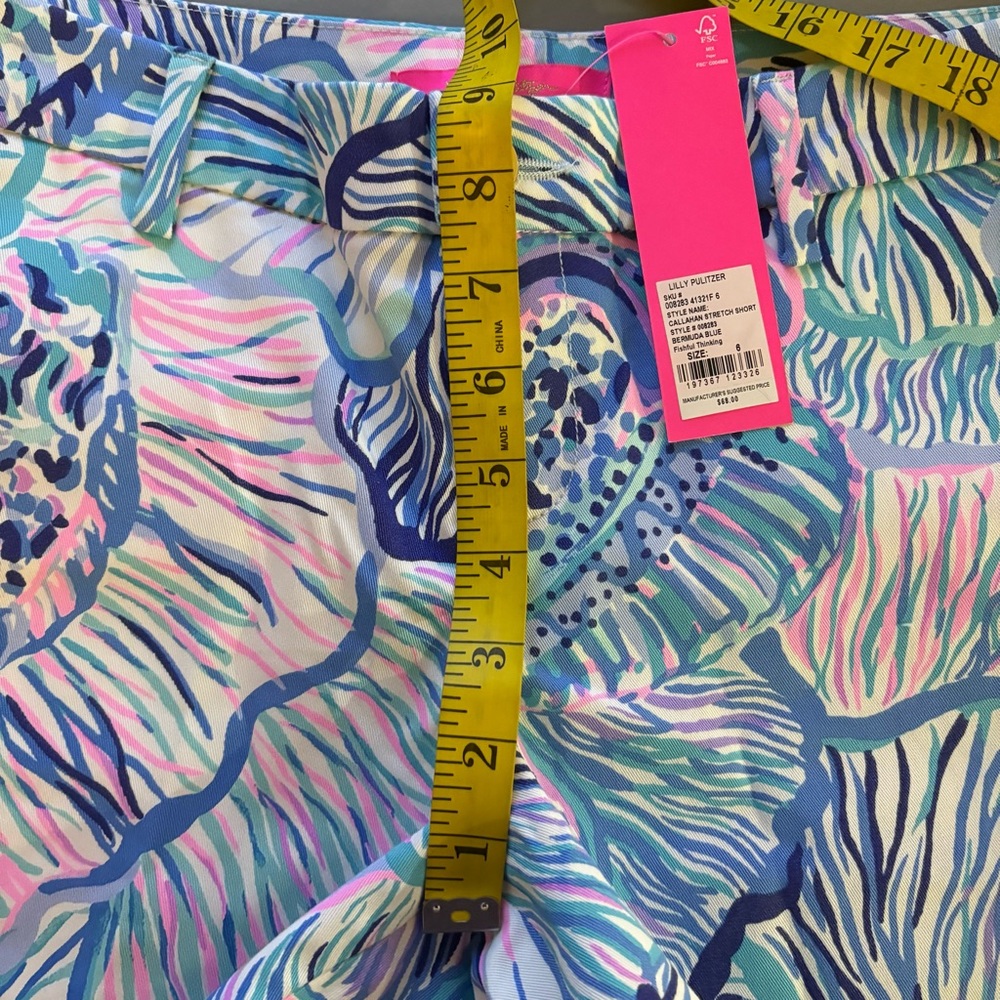 Lilly Pulitzer Callahan stretch shorts sz 6 New - Picture 7 of 8